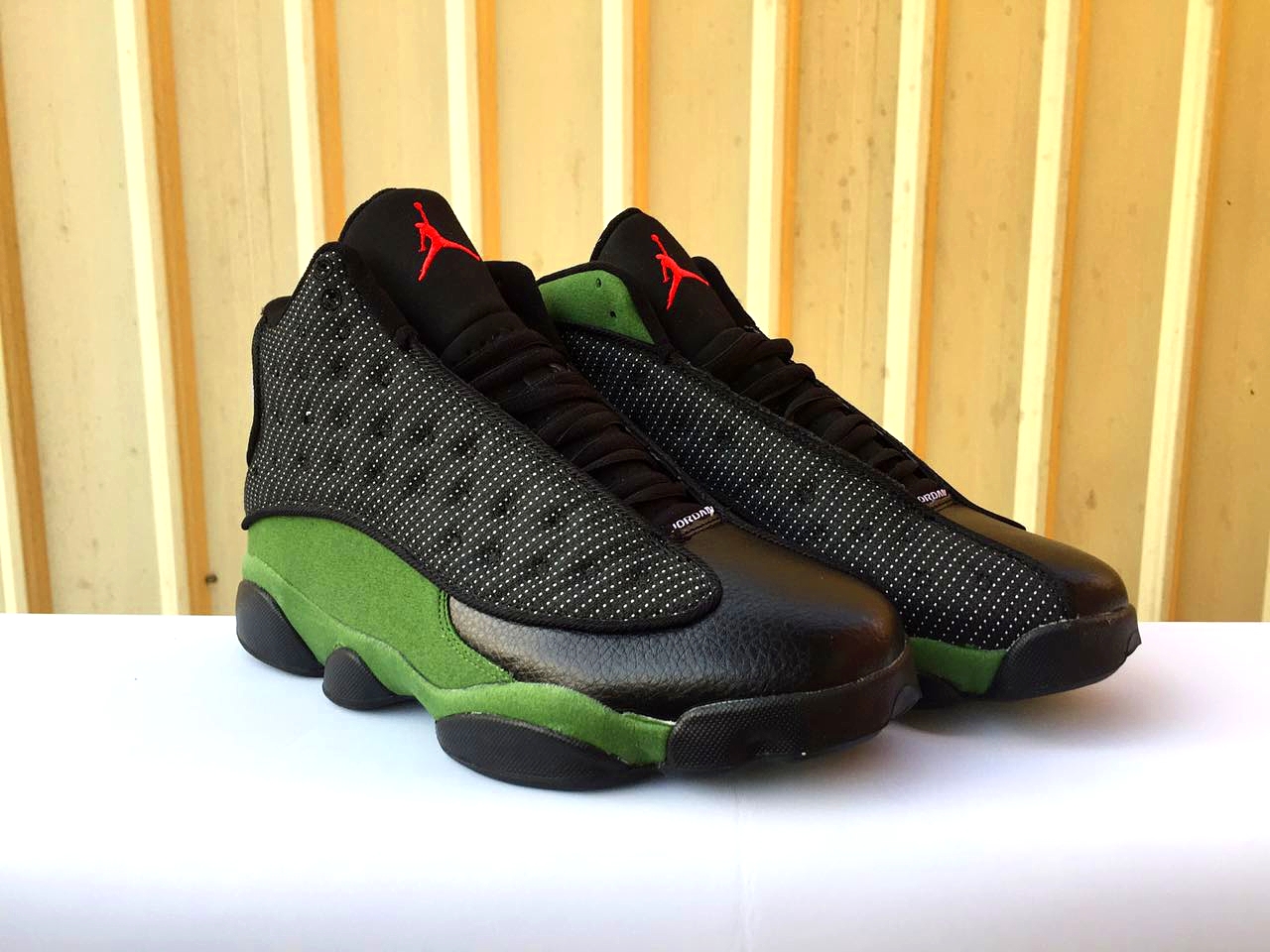 2017 Men Air Jordan 13 Retro Black Olive Shoes - Click Image to Close